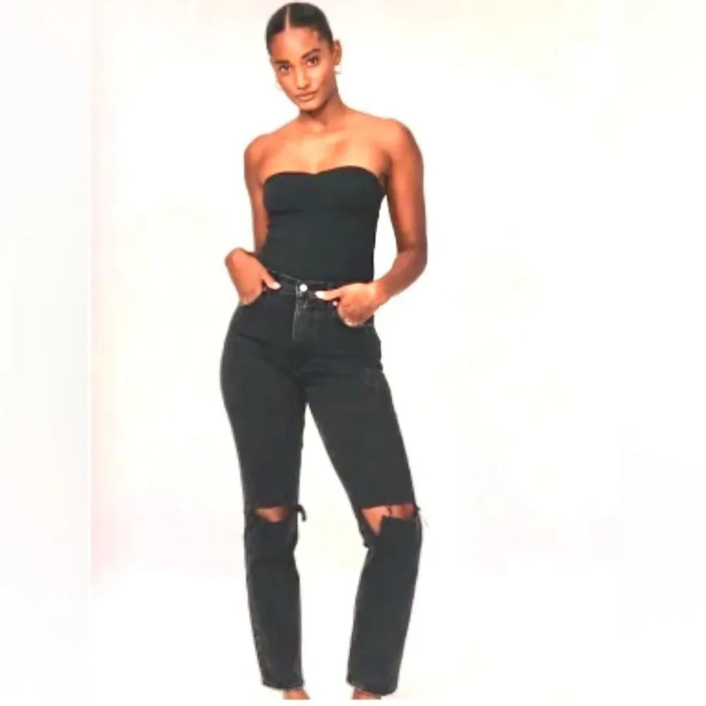 Abercrombie & Fitch The 90's Straight Leg Ultra High Rise Curve Love